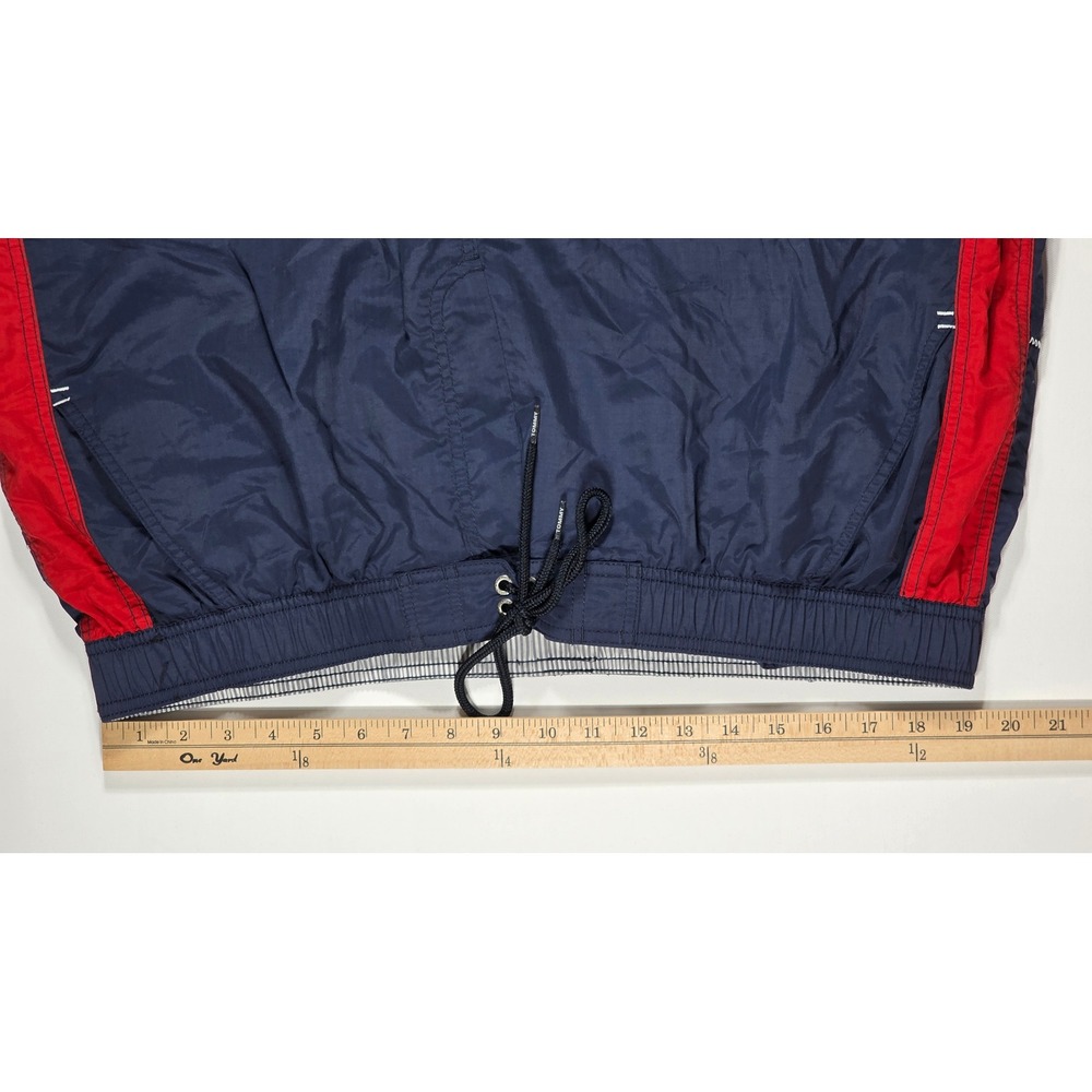 Tommy Hilfiger Men's Swim Trunks XXL Navy Blue Red Colorblock Mesh Lined Shorts - Picture 4 of 9